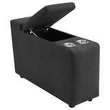 Collins 5-Piece Power Reclining Home Theater Seating Dark Grey