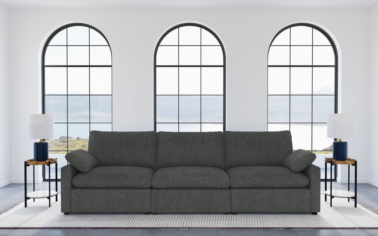 Collins Modular Power Sofa in Dark Grey