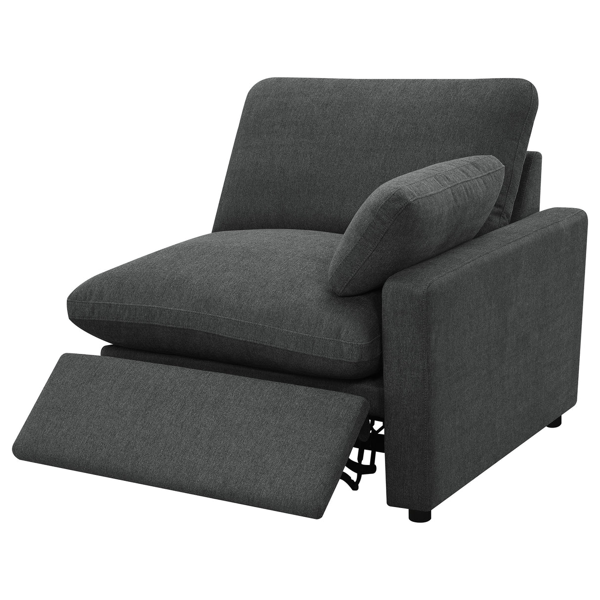Collins Modular Power Loveseat in Dark Grey