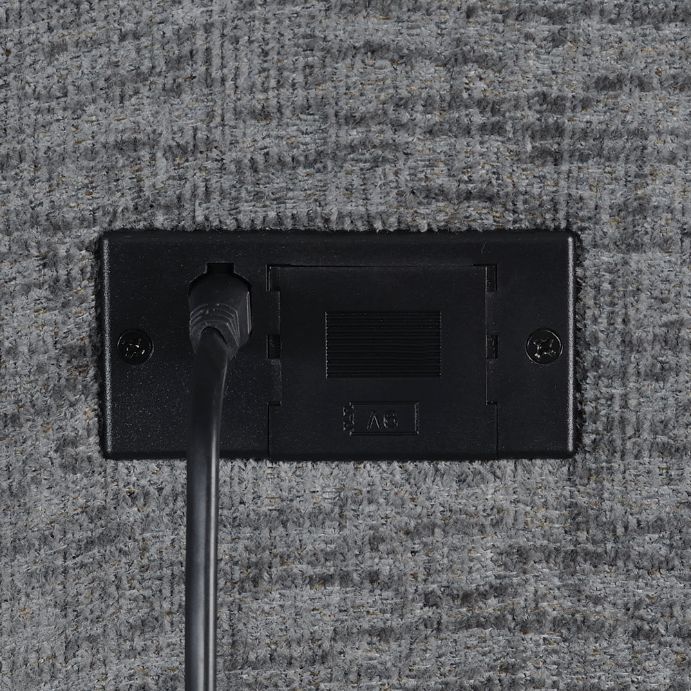 Bahrain Upholstered Armless Recliner in Charcoal