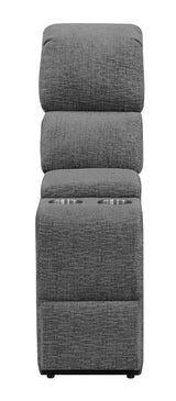 Bahrain Upholstered Console in Charcoal