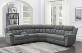 Bahrain 6-Piece Power Reclining Sectional Charcoal