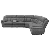 Bahrain 6-Piece Power Reclining Sectional Charcoal