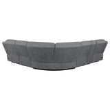 Bahrain 6-Piece Power Reclining Sectional Charcoal