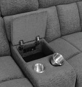 Bahrain 6-Piece Power Reclining Sectional Charcoal