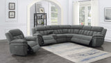 Bahrain 6-Piece Power Reclining Sectional Charcoal