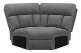 Bahrain Upholstered Wedge in Charcoal