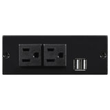 Bahrain 5-Piece Power Home Theater Seating Charcoal