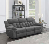 Bahrain Upholstered Power Sofa in Charcoal