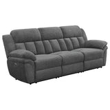 Bahrain Upholstered Power Sofa in Charcoal