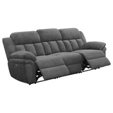 Bahrain Upholstered Power Sofa in Charcoal