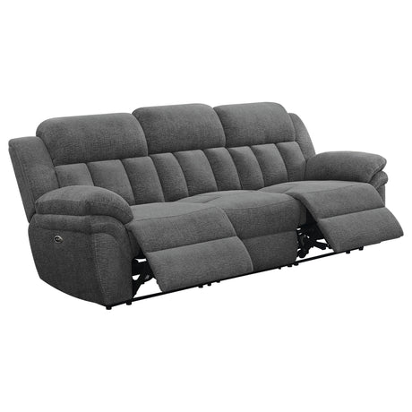 Bahrain Upholstered Power Sofa in Charcoal