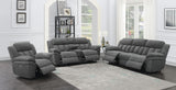 Bahrain Upholstered Power Sofa in Charcoal
