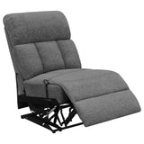 Bahrain 5-Piece Upholstered Home Theater Seating Charcoal