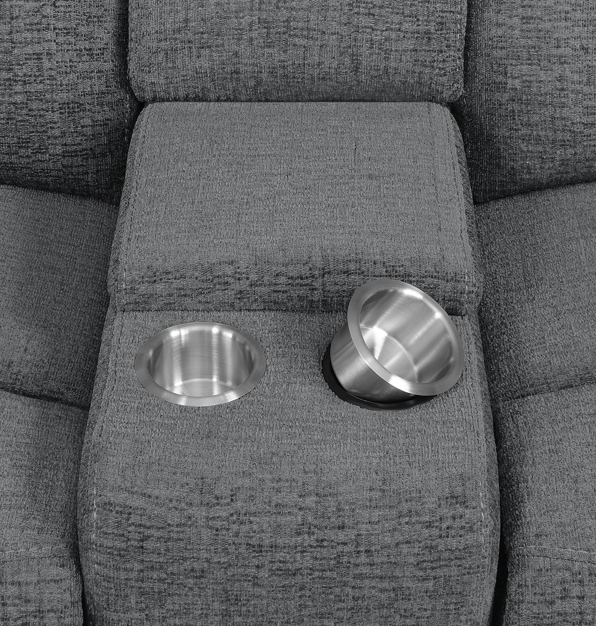 Bahrain 5-Piece Upholstered Home Theater Seating Charcoal