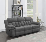 Bahrain Upholstered Motion Sofa in Charcoal