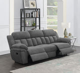 Bahrain Upholstered Motion Sofa in Charcoal