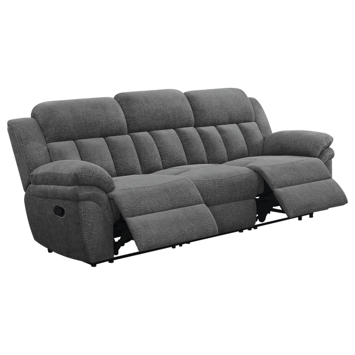 Bahrain Upholstered Motion Sofa in Charcoal