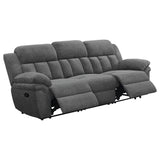 Bahrain Upholstered Motion Sofa in Charcoal