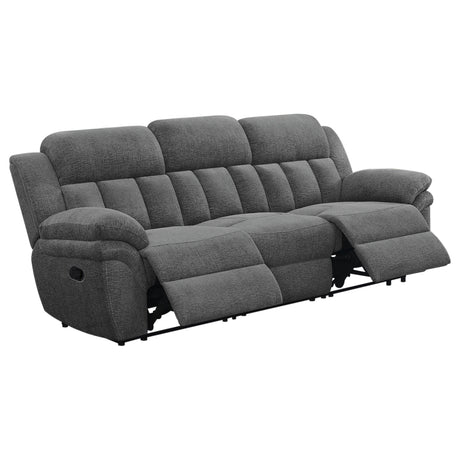 Bahrain Upholstered Motion Sofa in Charcoal