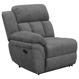 Bahrain Upholstered Motion Sofa in Charcoal