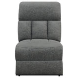 Bahrain Upholstered Motion Sofa in Charcoal