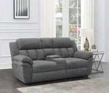 Bahrain Upholstered Power Loveseat in Charcoal