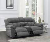 Bahrain Upholstered Power Loveseat in Charcoal