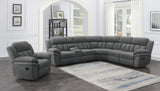 Bahrain Upholstered Glider Recliner - Charcoal