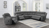 Bahrain Upholstered Glider Recliner - Charcoal
