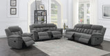 Bahrain Upholstered Glider Recliner - Charcoal