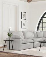 Collins Modular Armless Chair - Grey