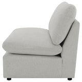 Collins Modular Armless Chair - Grey
