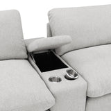 Collins 5-Piece Power Reclining Home Theater Seating Grey