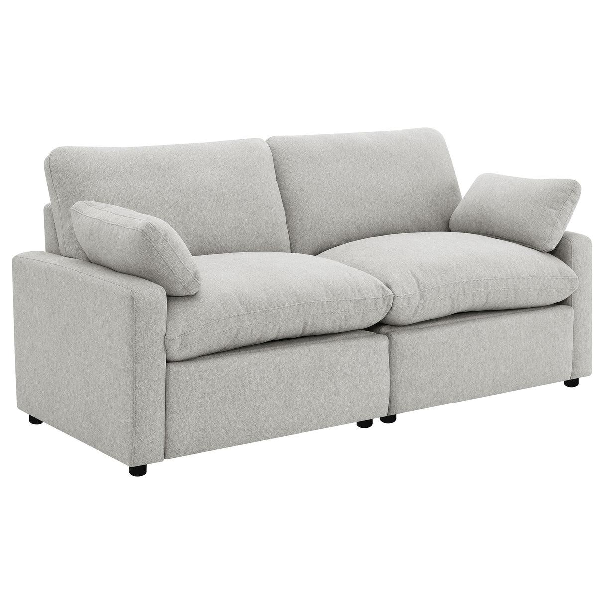 Collins Modular Power Loveseat in Grey