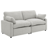 Collins Modular Power Loveseat in Grey