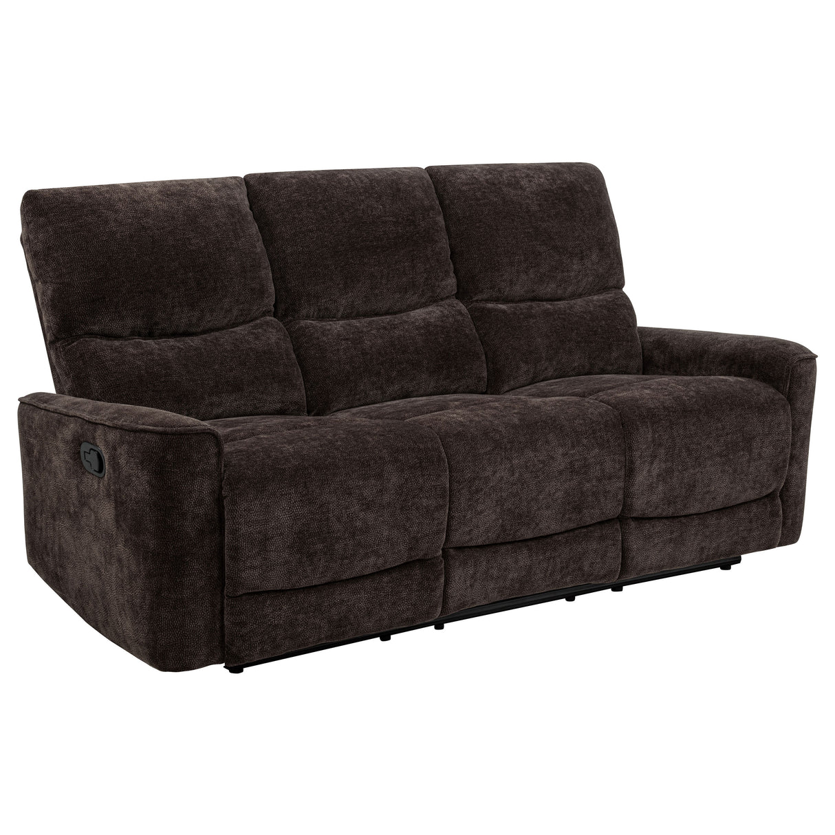 Navarro 2-Piece Upholstered Reclining Sofa Set, Dark Brown