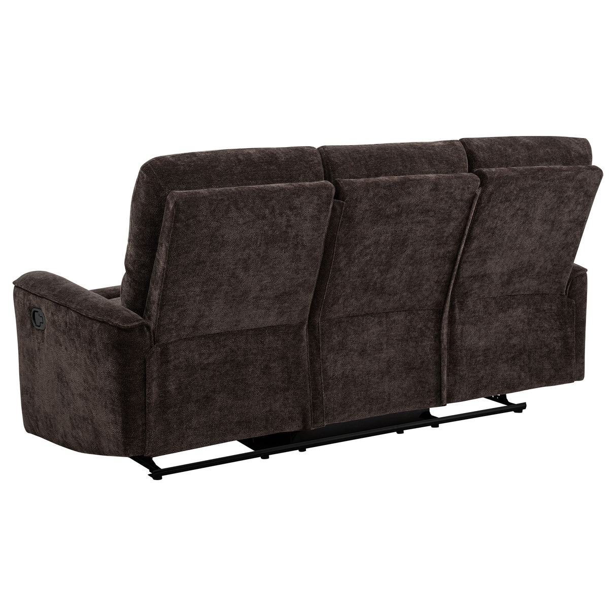 Navarro 2-Piece Upholstered Reclining Sofa Set, Dark Brown