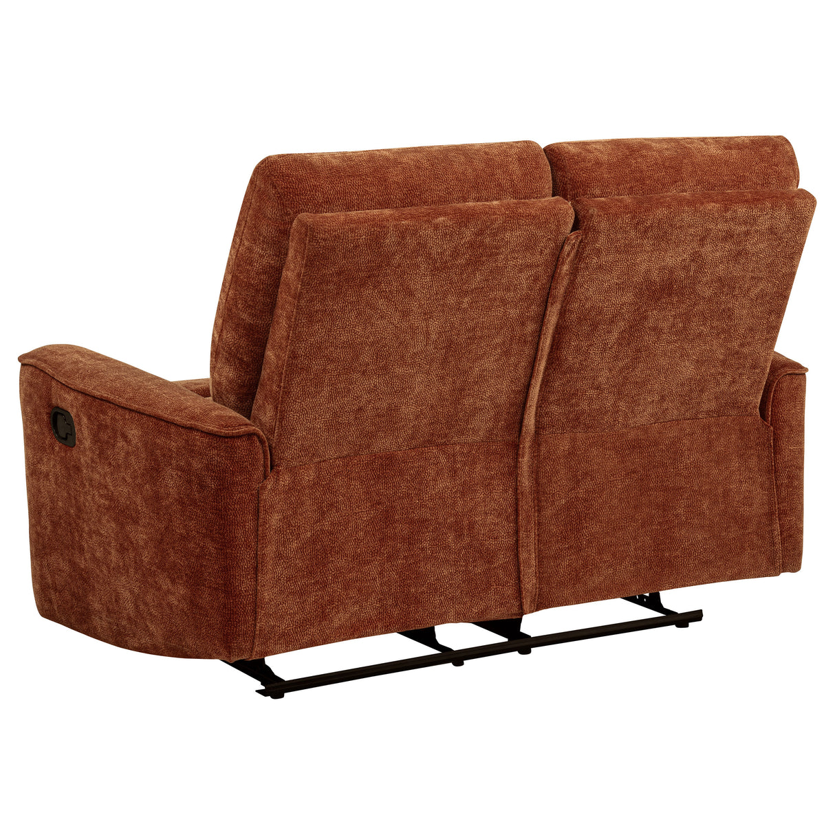 Navarro 2-Piece Upholstered Reclining Sofa Set, Burnt Orange