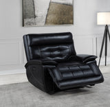 Hewitt Leather Upholstered Dual Power Recliner Chair