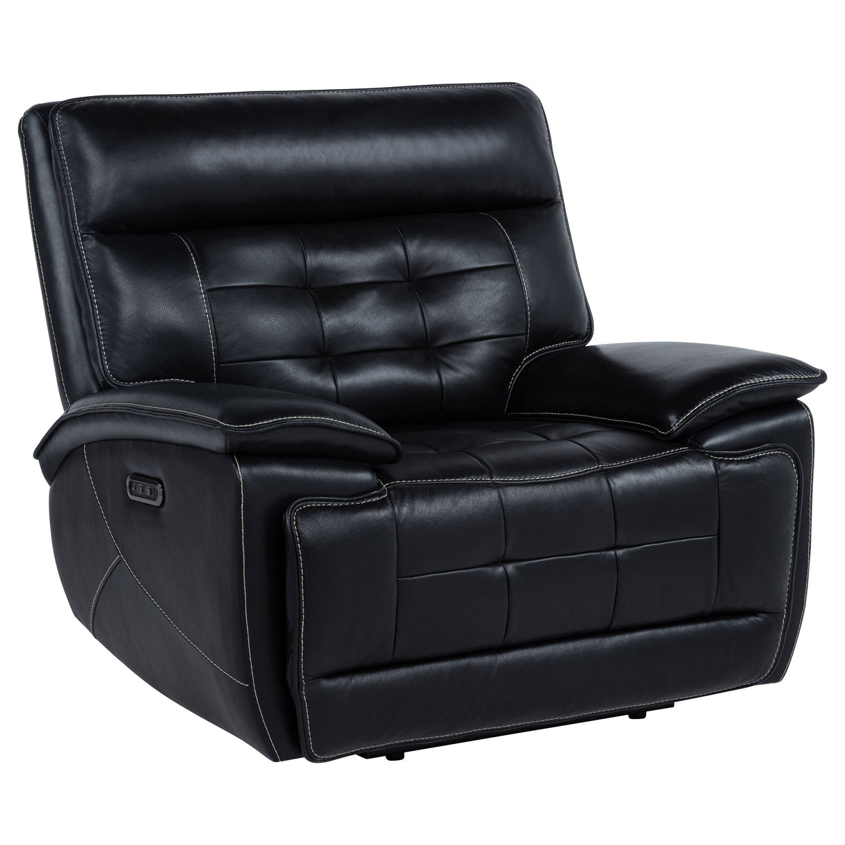 Hewitt Leather Upholstered Dual Power Recliner Chair