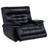Hewitt Leather Upholstered Dual Power Recliner Chair