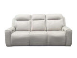 Power Reclining Sofa in Sand Leatherette