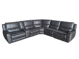 Armless Chair in Grey Microfiber - Modular Sectional Piece