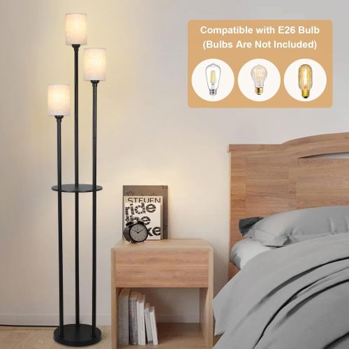Modern Shelf Floor Lamp with 3 Lights