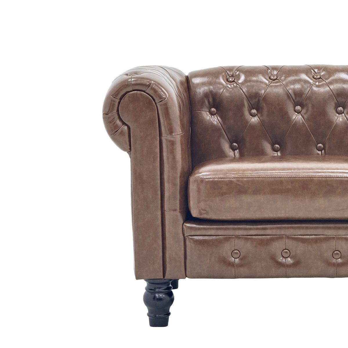 2 Piece Sofa Set With Rolled Armrests