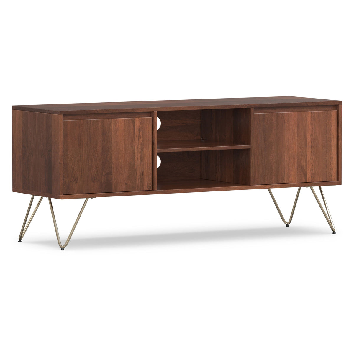Hunter - TV Media Stand - Umber Brown Stain
