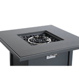 Fire Pit Table Outdoor Heater Propane Gas Burner Steel 30x25in