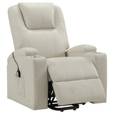 Macklin - Power Lift Massage Recliner With Heat And Dual Cupholders