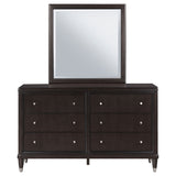 Navarro - 6 Drawer Dresser With Mirror - Brown